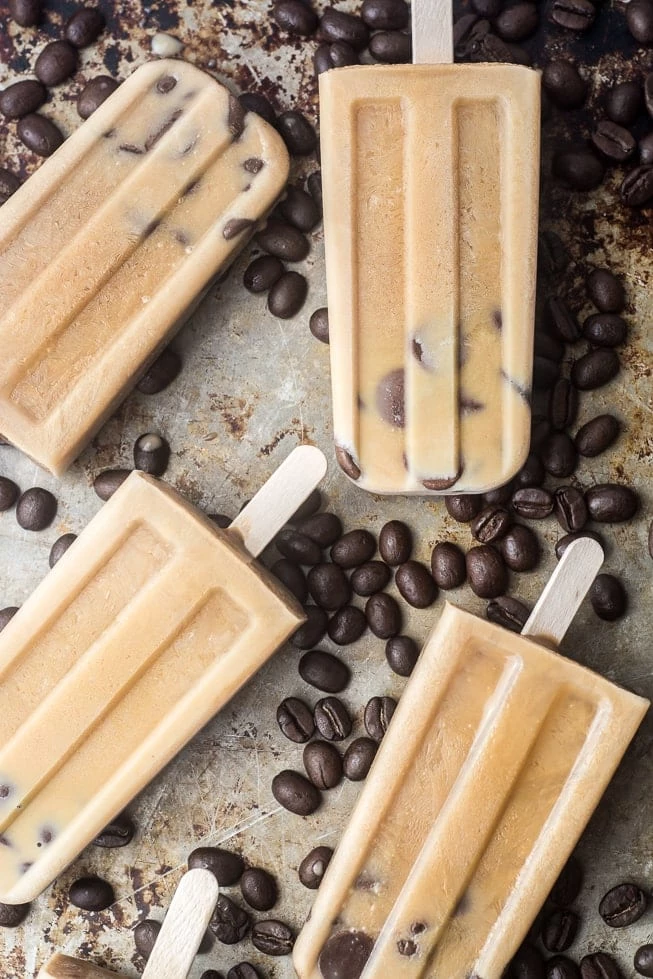 Delicious Adult Popsicles - Iced Mocha Coffee Popsicles