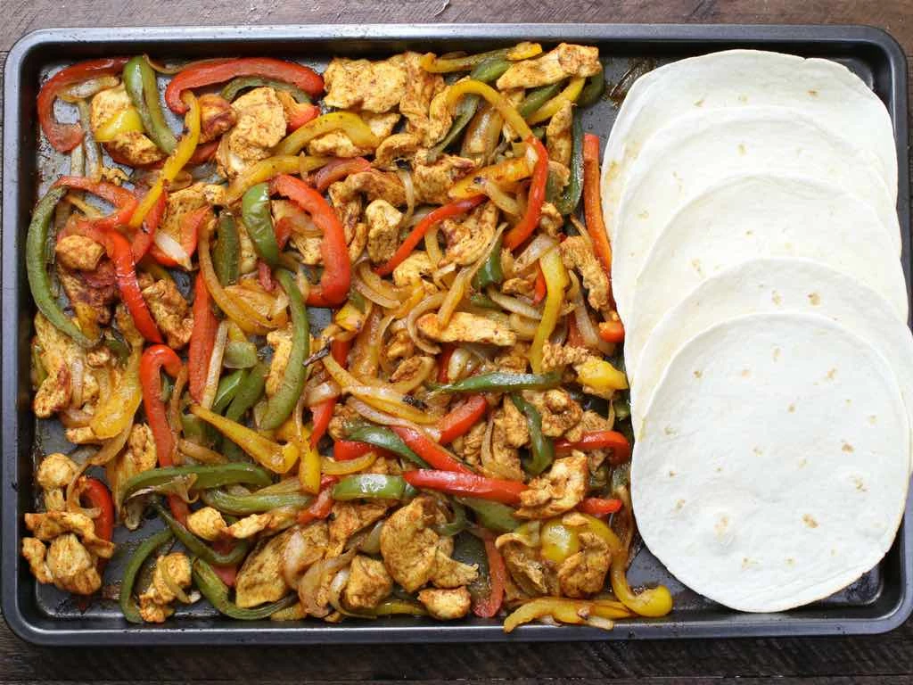 30 Quick and Easy Dinners - 12 Sheet Pan Chicken Fajitas