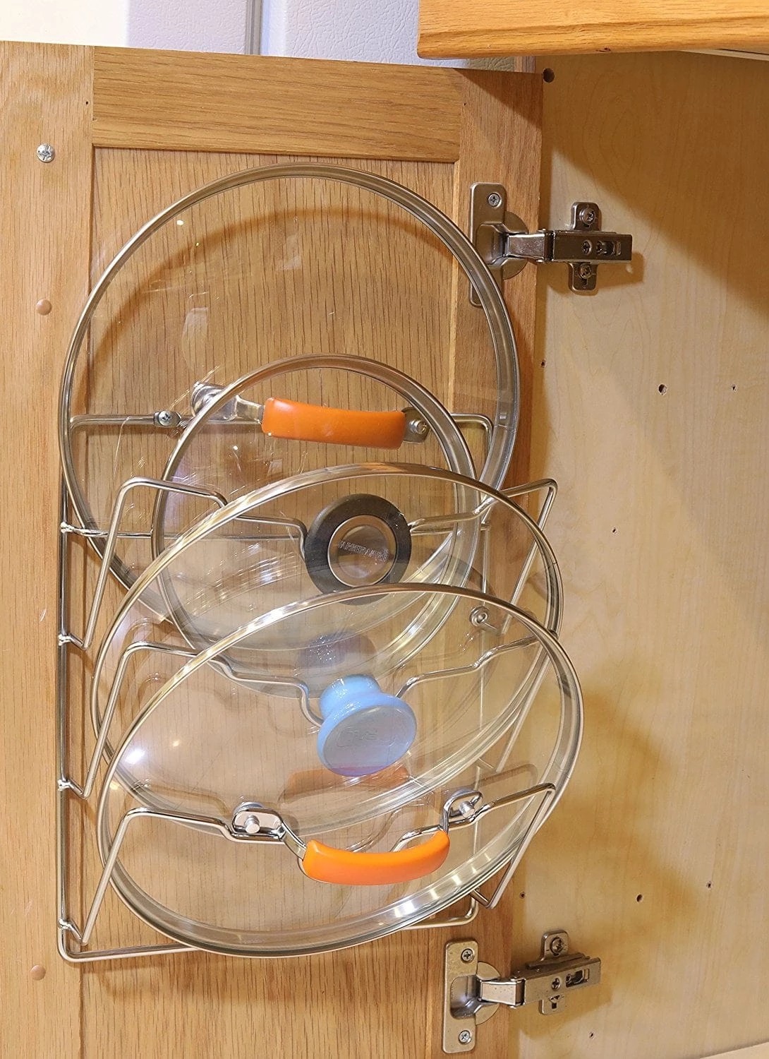 How to Organize your Pots and Pans - Make your cabinet space more efficient with these tips - Lid Holder