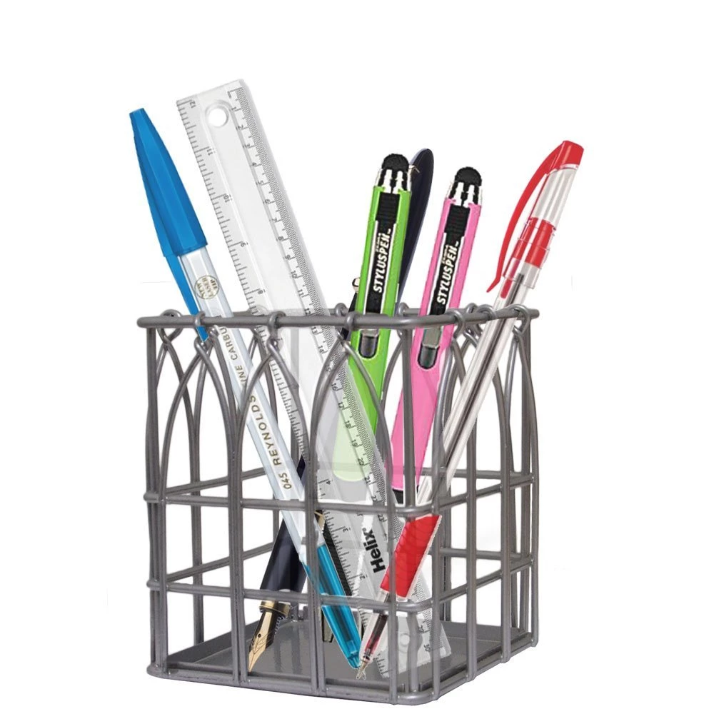 Snag This Look - Industrial Home Office with a Soft Twist - Learn how to create a warm and inviting Industrial style decor home office - Pen Holder
