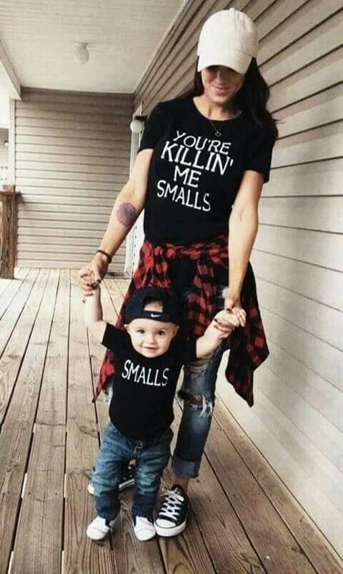 Mommy and Me Outfits - Mother and Son You're Killing me Smalls Outfit