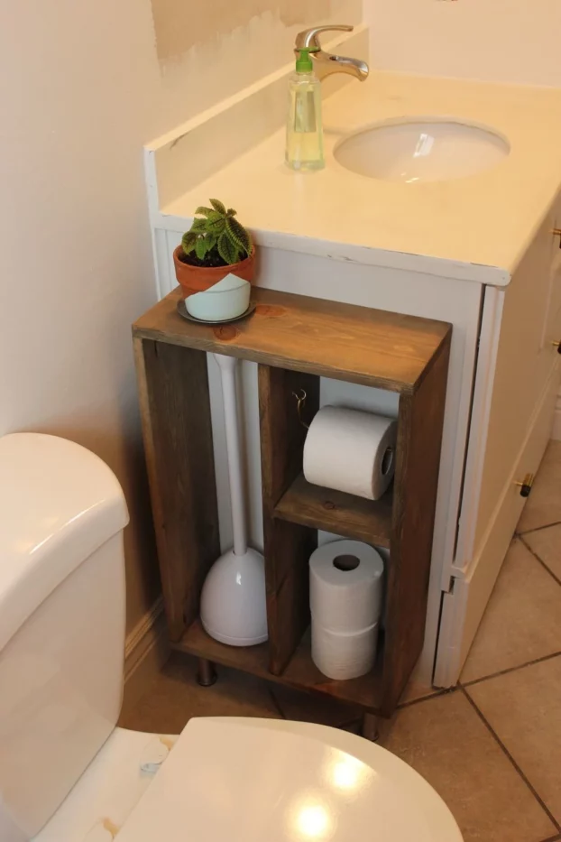 14 Awesome Bathroom DIYs - Hide Unsightly Bathroom Supplies