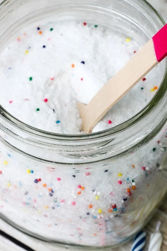 20 DIY Bath Salts Perfect for Gifts and Home - Birthday Cake Bath Salts