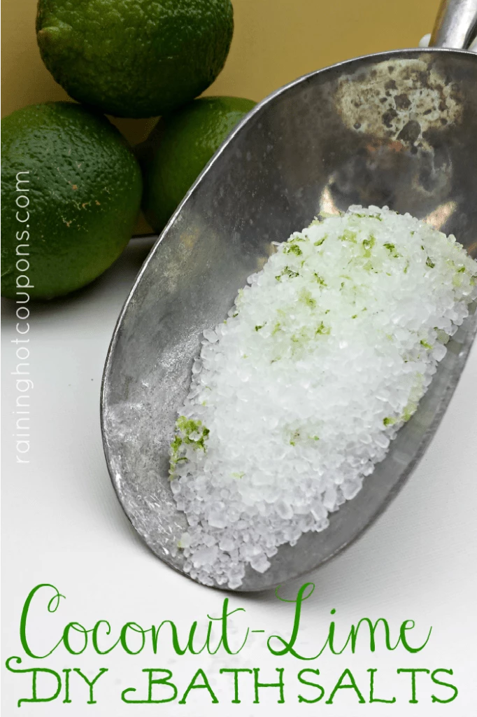 20 DIY Bath Salts Perfect for Gifts and Home - Coconut Lime Bath Salts