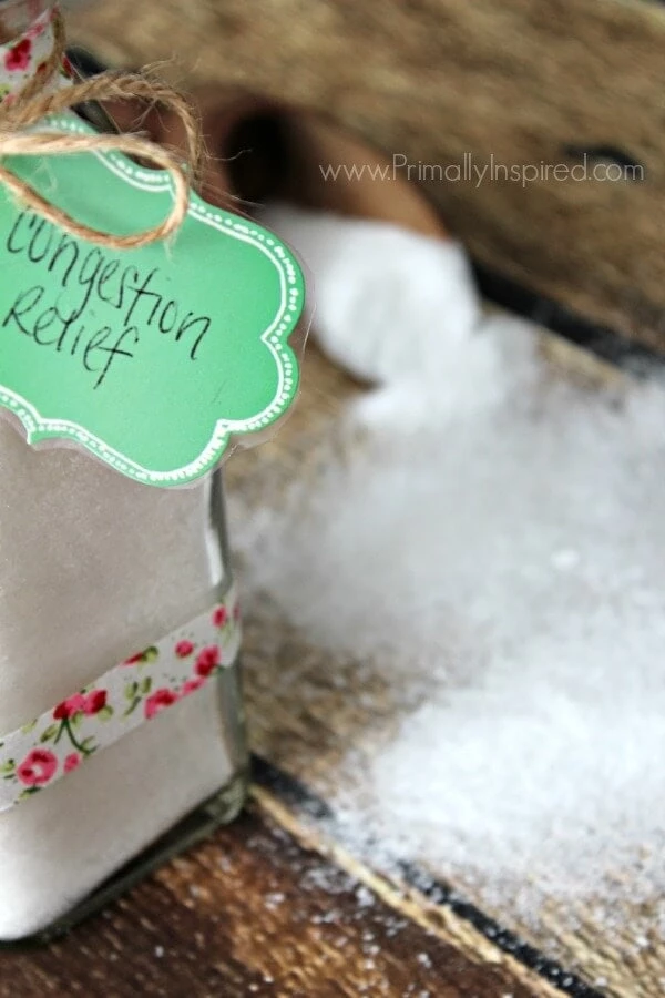 20 DIY Bath Salts Perfect for Gifts and Home - Congestion Relief Bath Salts