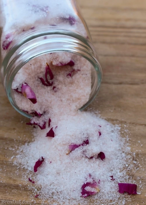 20 DIY Bath Salts Perfect for Gifts and Home - Magnesium Rose Bath Salts