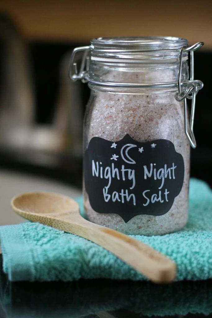 20 DIY Bath Salts Perfect for Gifts and Home - Nighty Night Bath Salts
