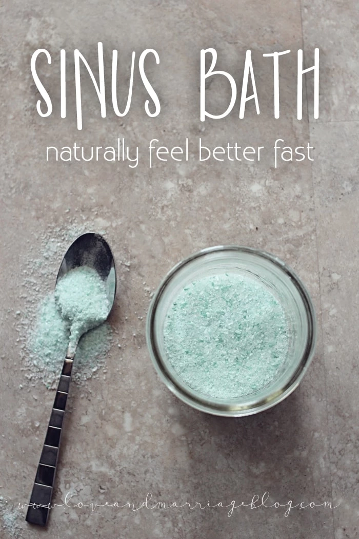 20 DIY Bath Salts Perfect for Gifts and Home - Sinus Congestion Bath Soak