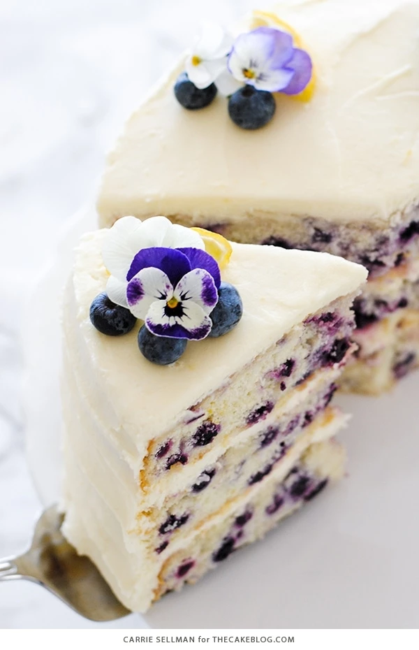 35 Cake Recipes - Lemon Blueberry Cake