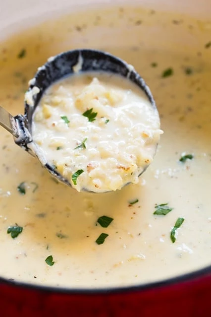 21 Delicious Soup Recipes - Roasted Cauliflower White Cheddar Soup