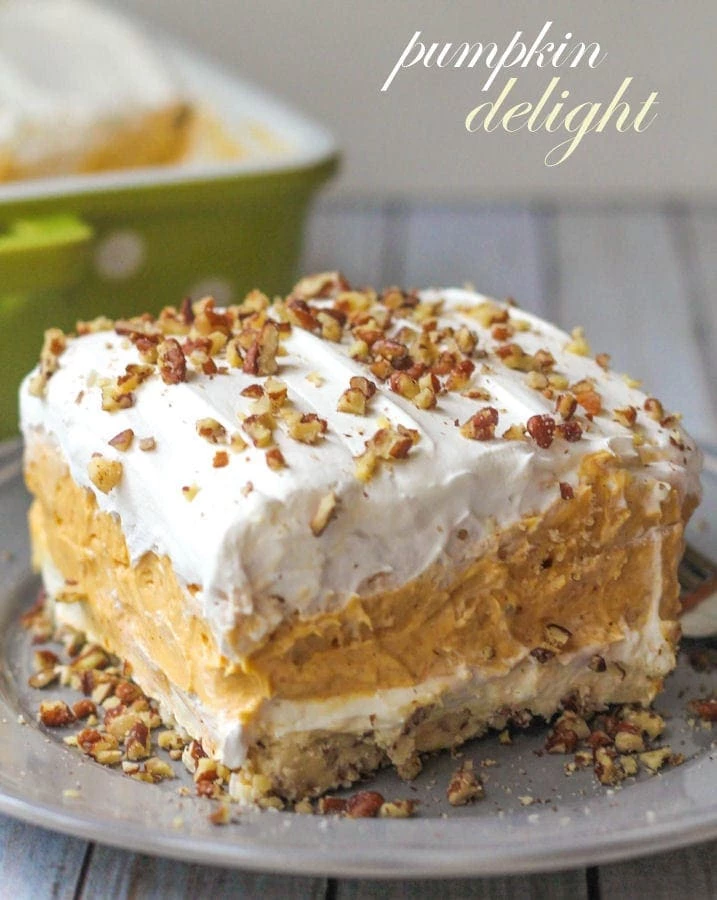 Delicious Thanksgiving Desserts - Pumpkin Delight Cake