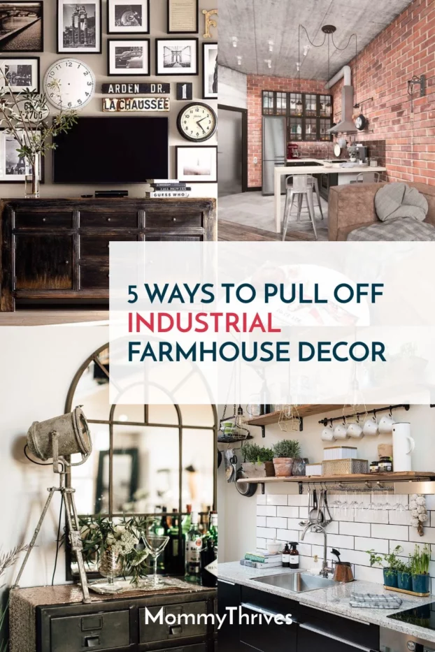 Farmhouse Industrial Decor With A Vintage Cozy Feel - Industrial Decor for Living Room, Kitchen, Bathroom, and Bedroom - How To Rock Farmhouse Industrial Decor.webp