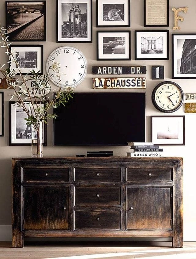 How To Make Industrial Decor Feel Cozy - Add a Gallery Wall
