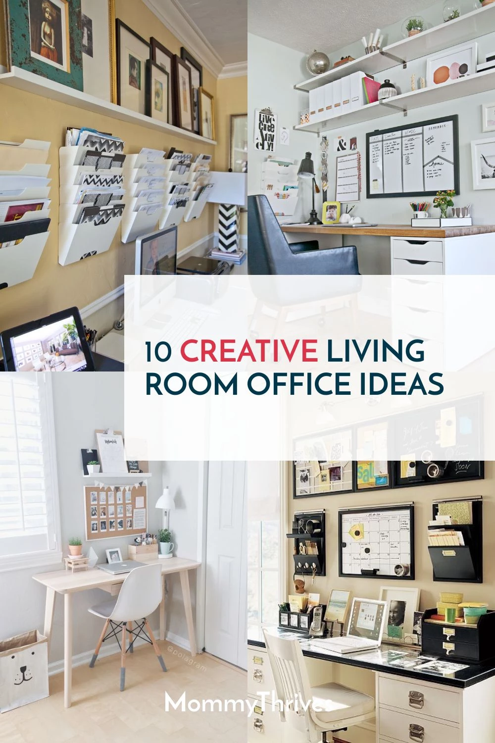 10 Creative Living Room Office Ideas