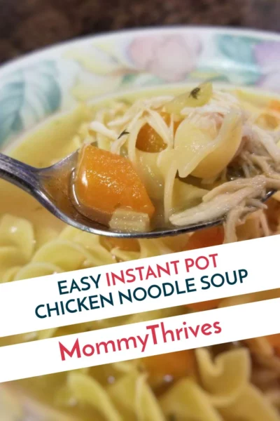 Easy Chicken Noodle Soup In An Instant Pot - Instant Pot Chicken Noodle Soup - Homemade Chicken Noodle Soup