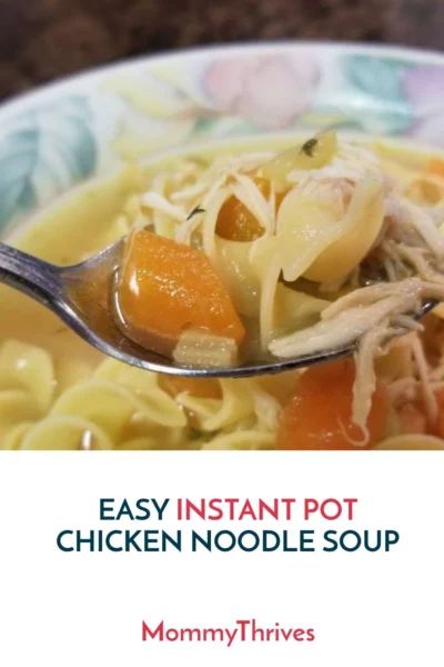 Instant Pot Chicken Noodle Soup - Homemade Chicken Noodle Soup - Easy Chicken Noodle Soup In An Instant Pot