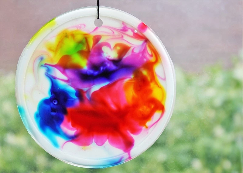 15 DIY Art - Cosmic Suncatchers
