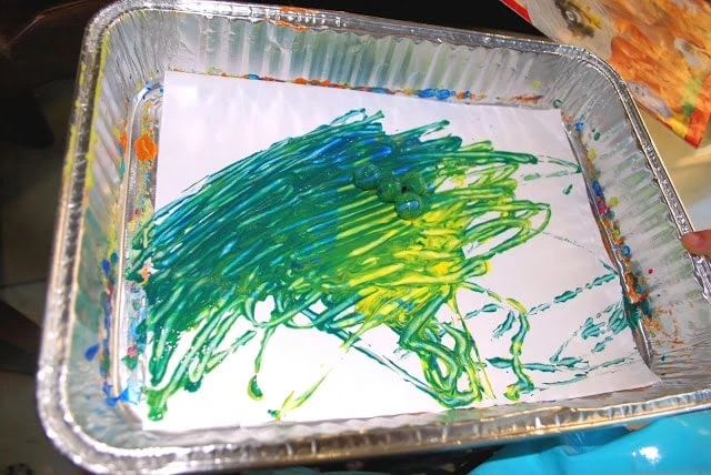 15 DIY Art - Marble Painting