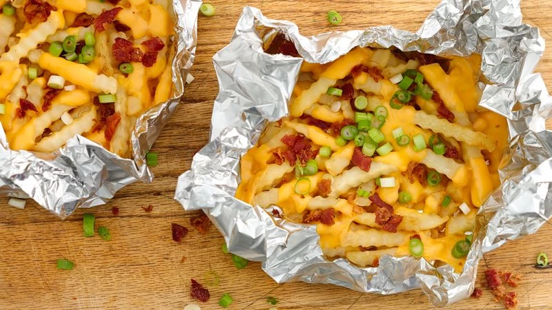 Grilled Cheesy Fries