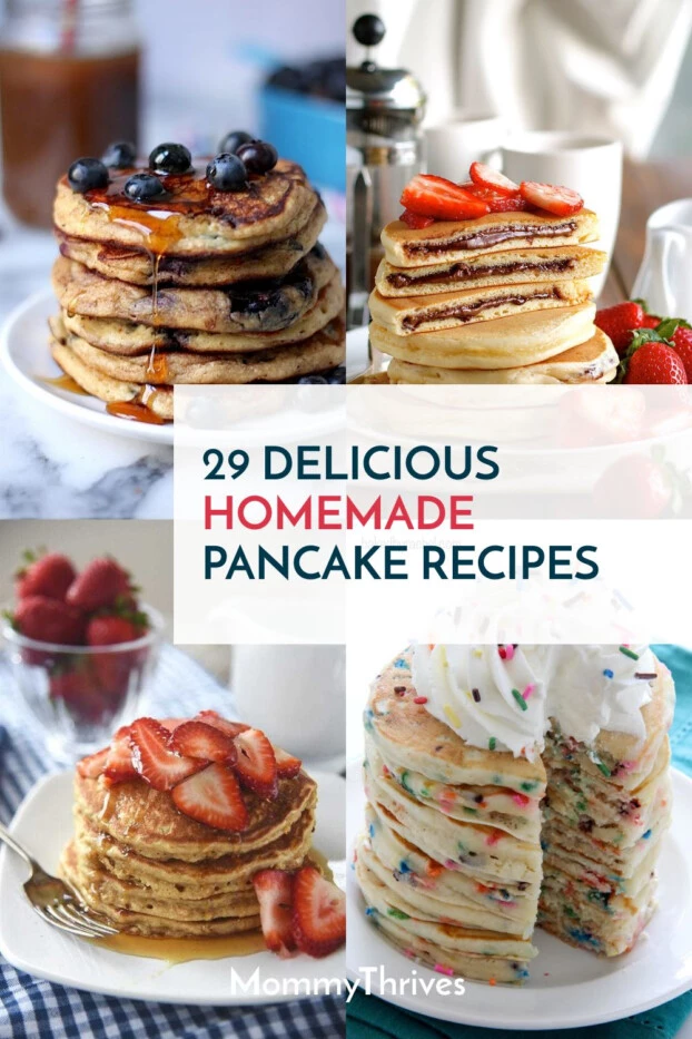 Easy Homemade Pancake Recipes from Scratch - Pancake Recipes for Breakfasts - Unique Pancake Recipes To Try This Weekend