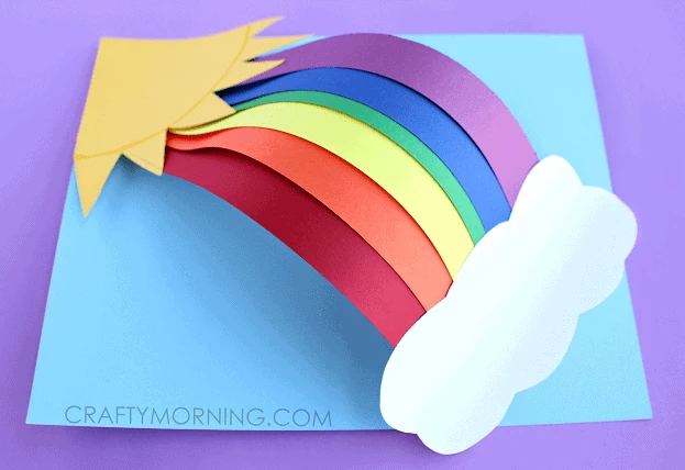 3D Paper Rainbow