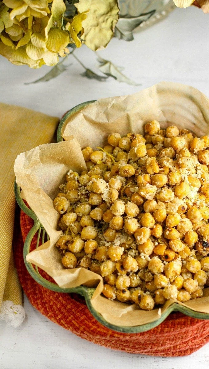 Crispy Parmesan Chickpeas