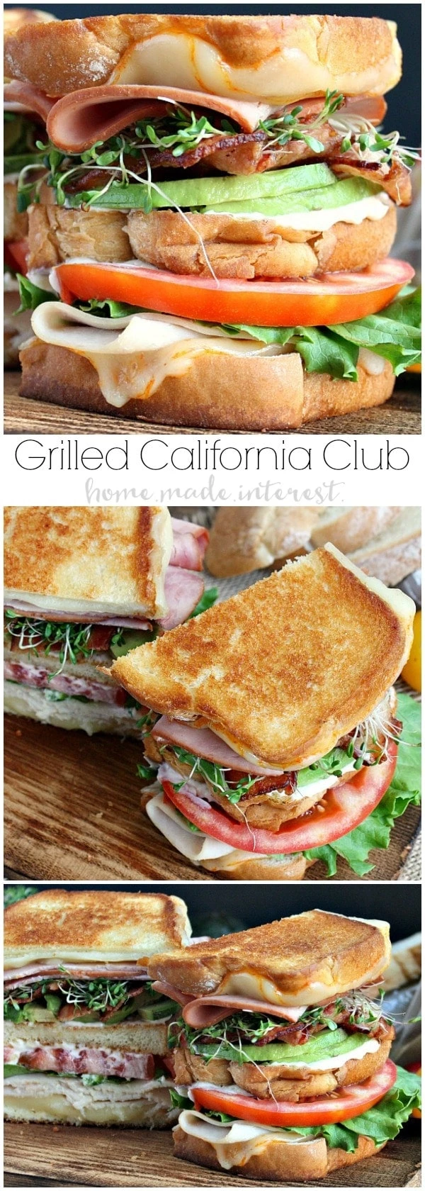 Grilled California Club Sandwich