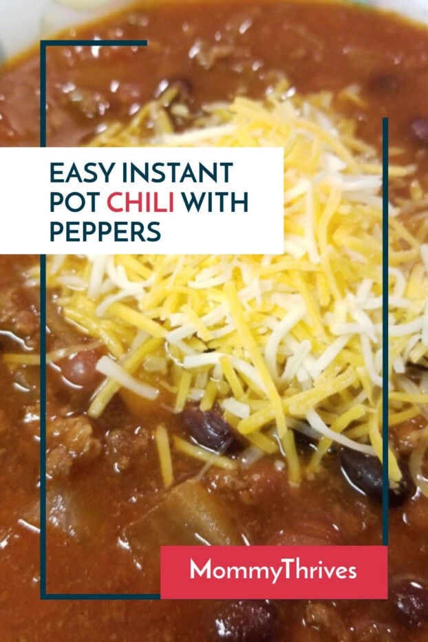 Easy Instant Pot Pepper Chili - Set It And Forget It Instant Pot Pepper Chili - Super Quick and Easy Pepper Chili