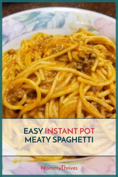 Delicious Easy Instant Pot Dinner - Easy Instant Pot Spaghetti Recipe - Spaghetti in the Instant Pot