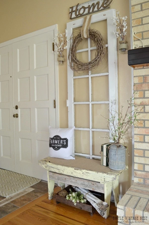 Rustic Entryway - Use a Paned Door