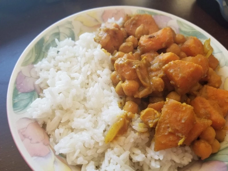 Sweet Potato And Chickpea Curry