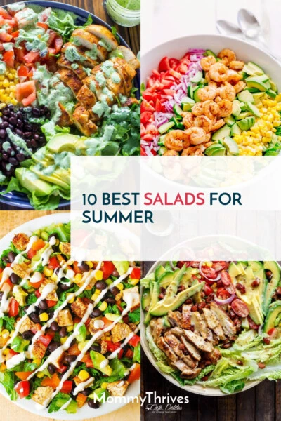 Easy Salad Recipes With Chicken, Fruit, Spinach and More - Super Delicious Salads - Healthy Salad Recipes For Dinner or Lunch