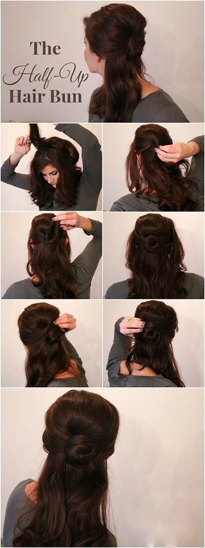 Make It A Half Up Bun
