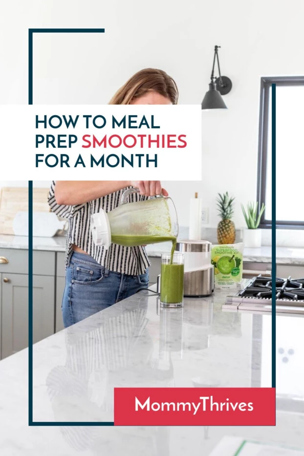 Smoothie Meal Prep For The Week Or Month - The Fastest Way To Meal Prep Smoothies - Vegan Smoothie Meal Prep - Breakfast Smoothie Meal Prep for Freezer