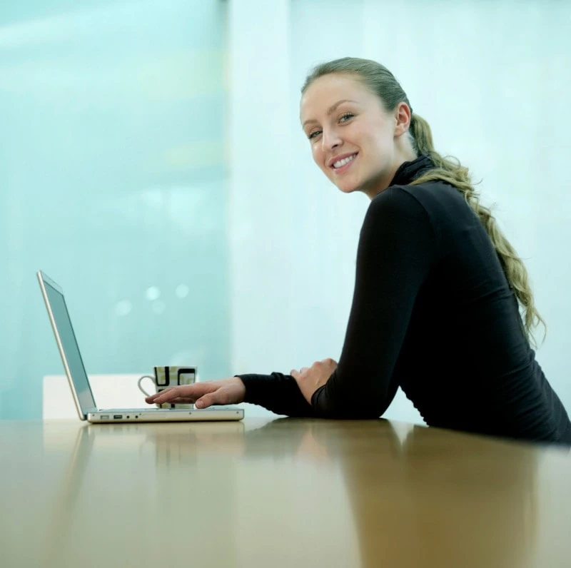 Woman Happy At Work
