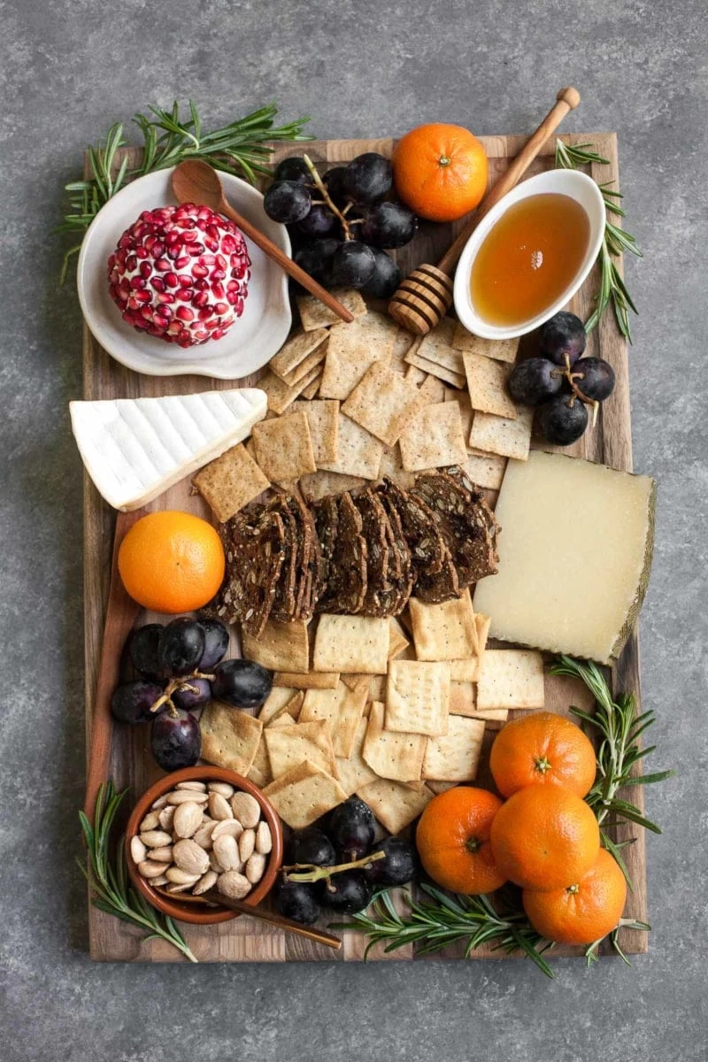 Easy Winter Cheese Board - Holiday Recipes For A Crowd
