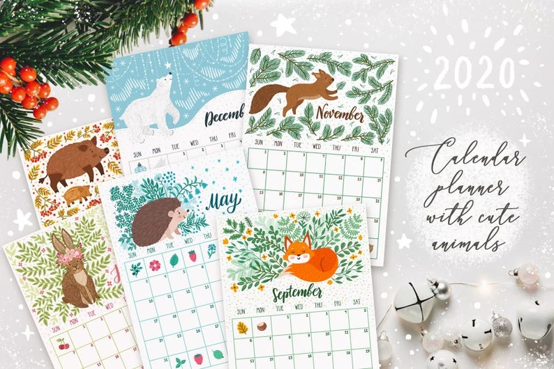 Forest Animals Calendar