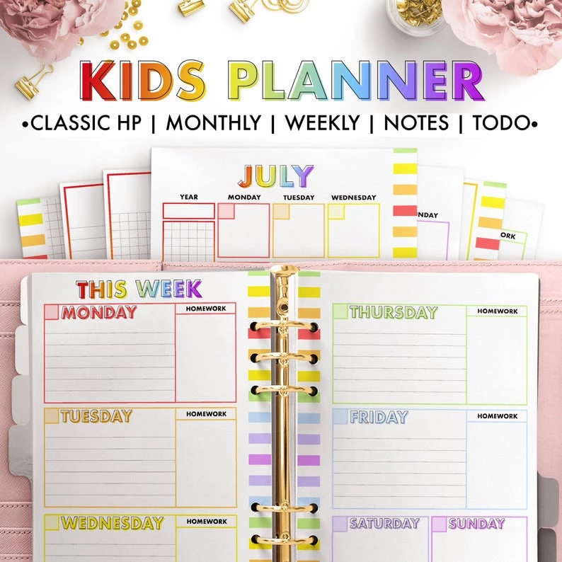 Simple Happy Planner For Kids
