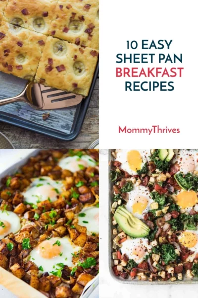 Breakfast Recipes To Make On A Sheet Pan - Sheet Pan Breakfast Recipes - Eggs and Pancakes on Sheet Pans
