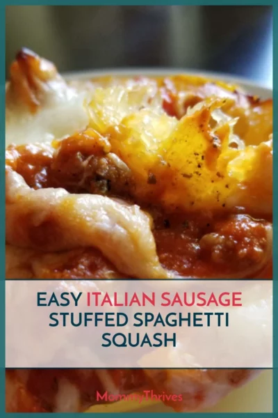 Spaghetti Squash Recipe For Dinner - Italian Sausage Stuffed Spaghetti Squash Recipe - Easy Spaghetti Squash Recipe