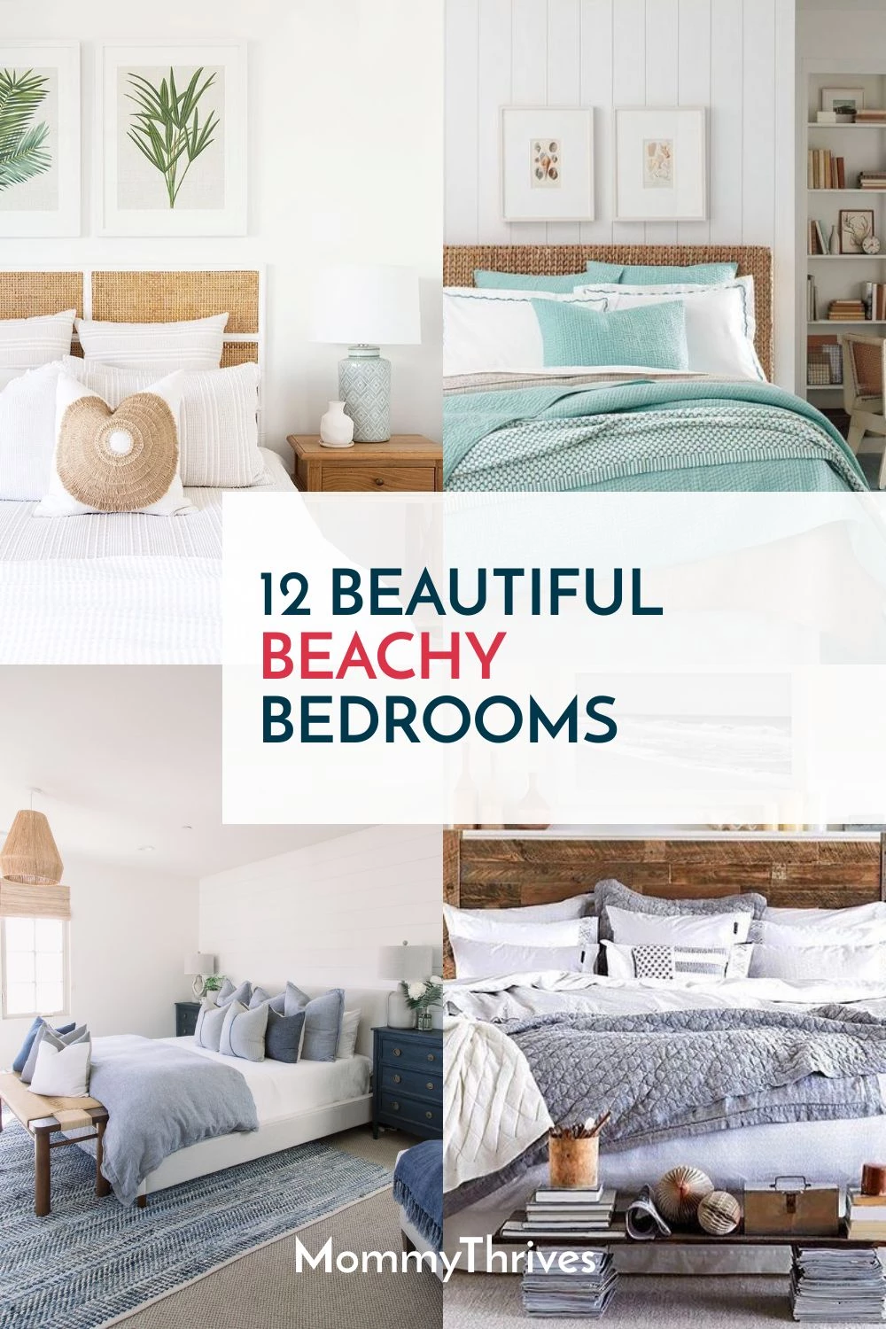 Mom has 12 beautiful bedrooms on the beach