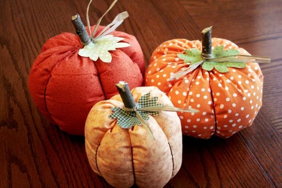 Make Your Own Fabric Pumpkins