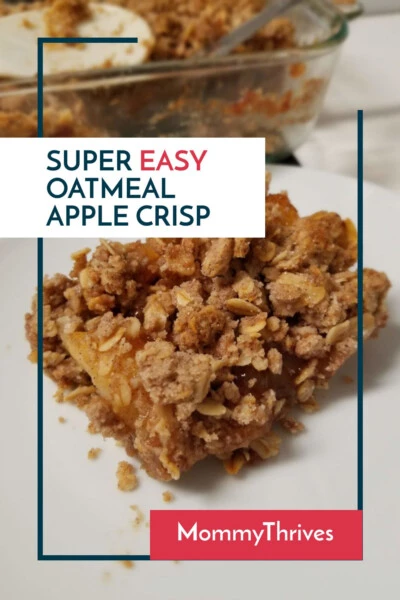 Apple Dessert You Have To Try - Quick and Easy Oatmeal Apple Crisp - Quick and Easy Weeknight Dessert
