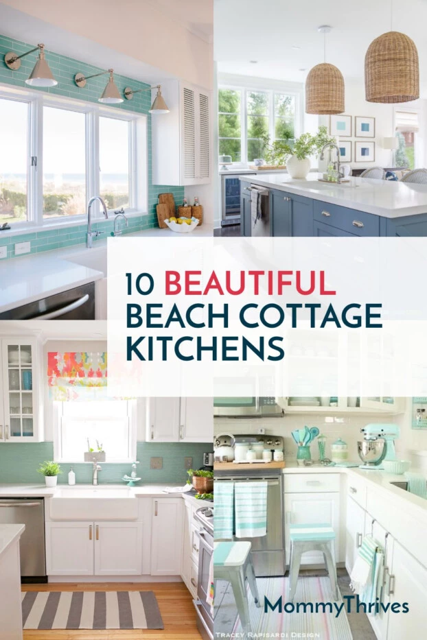 10 Beautiful Beach Cottage Kitchens Mommythrives - How To Decorate Beach Cottage Style