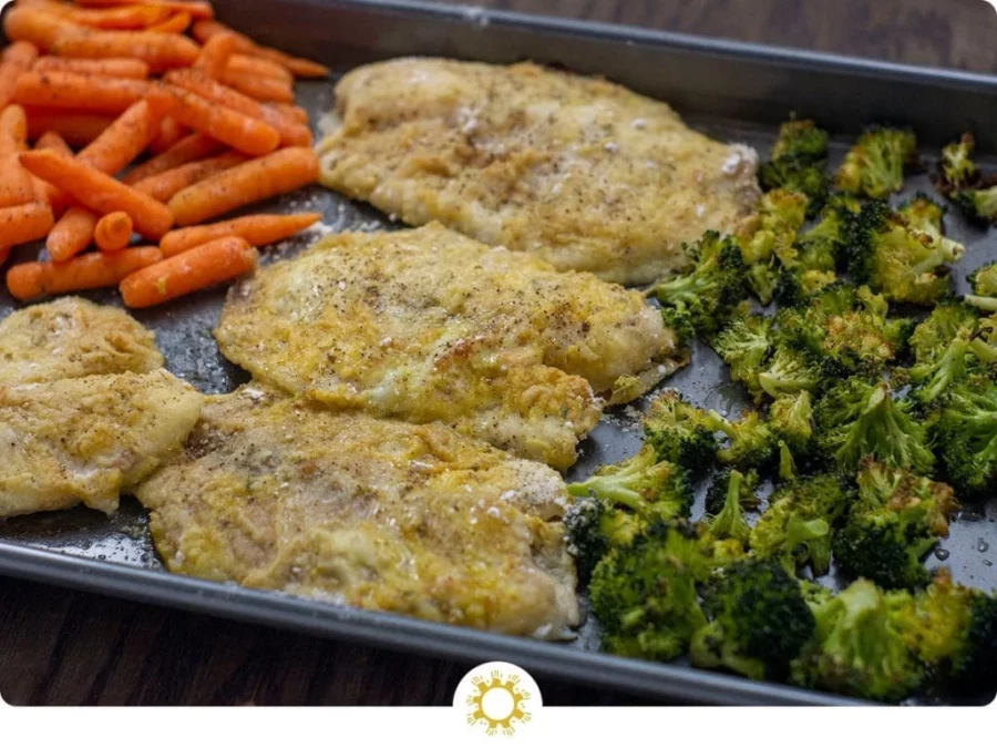 Sheet Pan Baked Tilapia with Roasted Vegetables