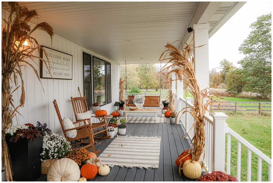 Celebrate Harvest Fall Front Porch