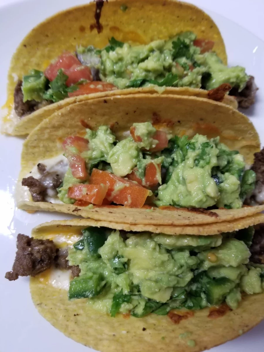 Oven baked tacos with guacamole - 2