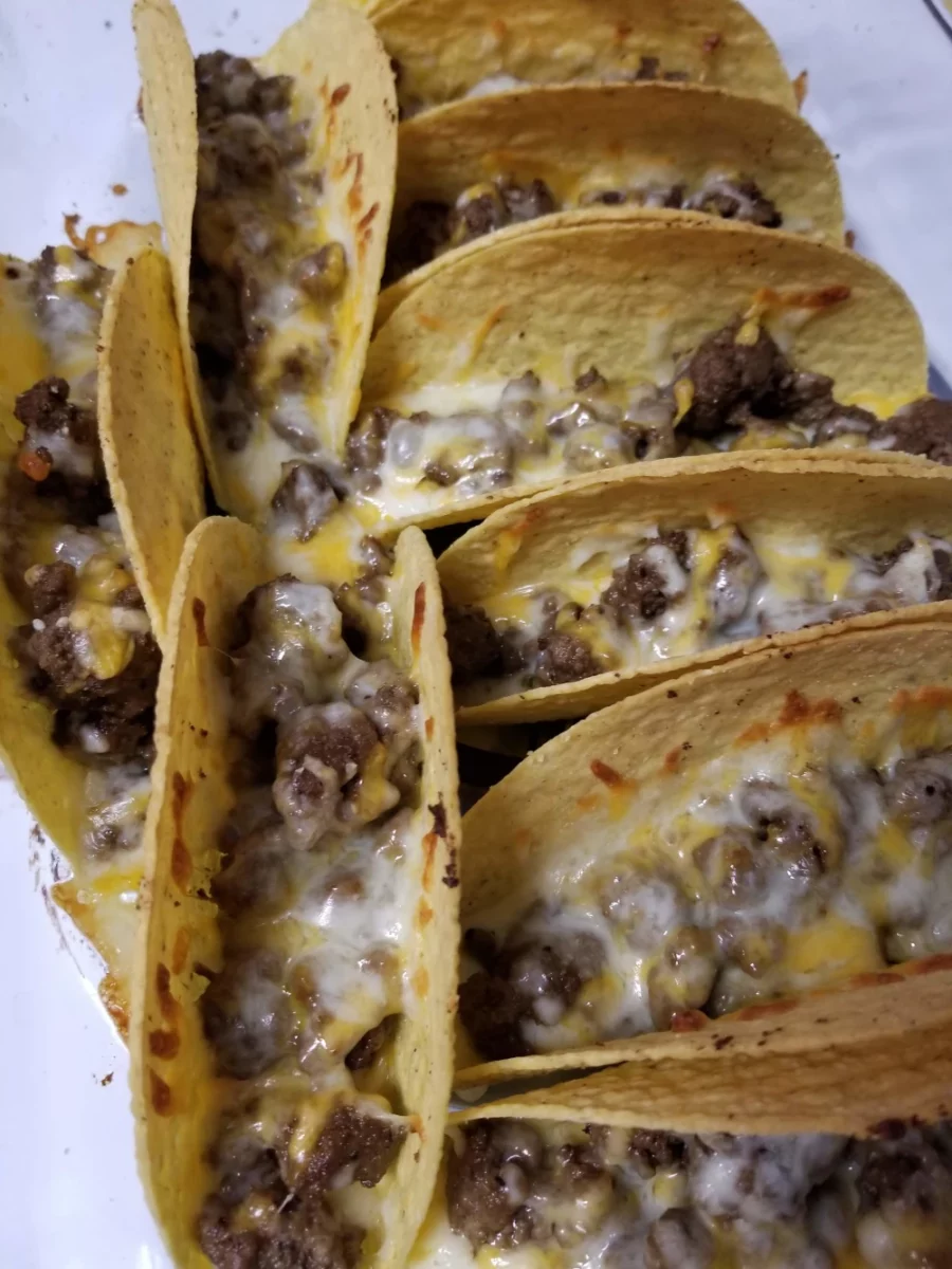 oven baked tacos in a pan - 2
