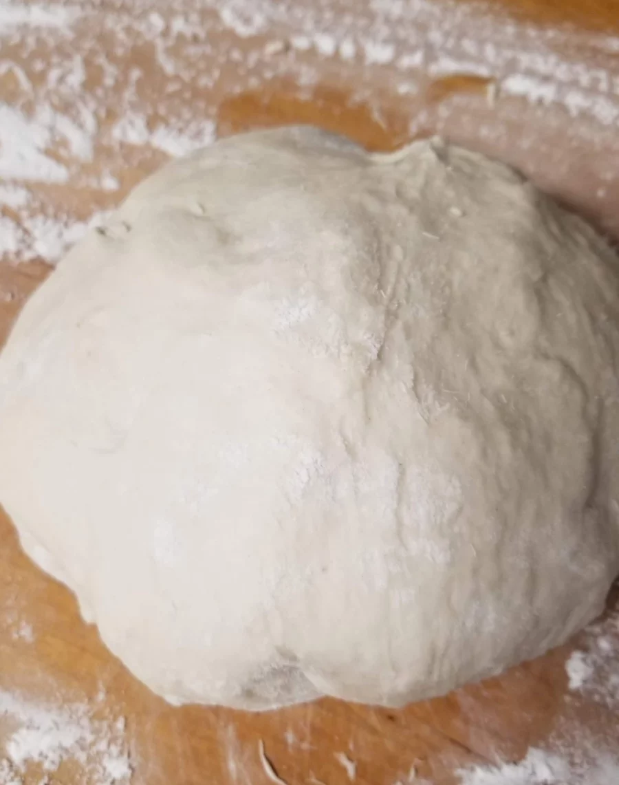 2 - Pizza dough resting in a ball