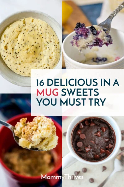 Quick and Easy Desserts For 1 - In A Mug Desserts - In a Mug Sweets